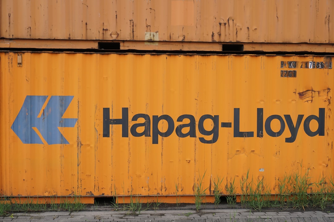 agentic ai banking - yellow and blue steel container