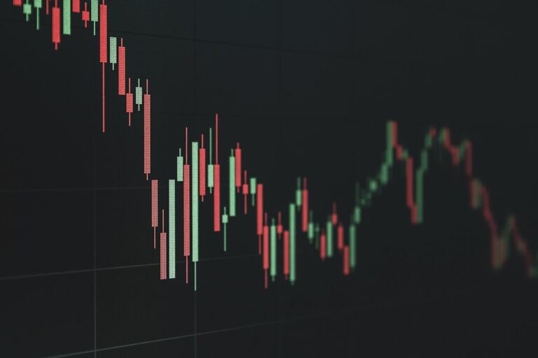 startup ipo summer - Stock market chart shows a declining trend.