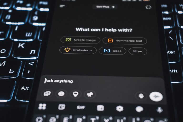 investment ai enablers - A smartphone is showing an ai assistant's interface.