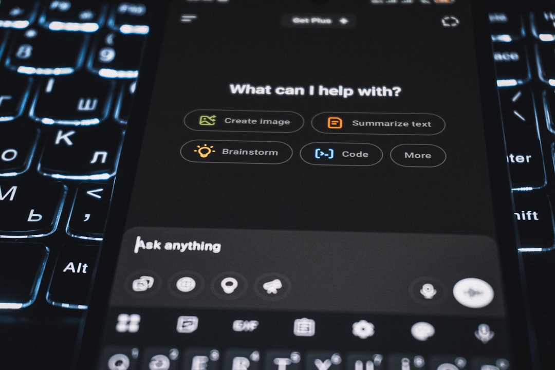 investment ai enablers - A smartphone is showing an ai assistant's interface.