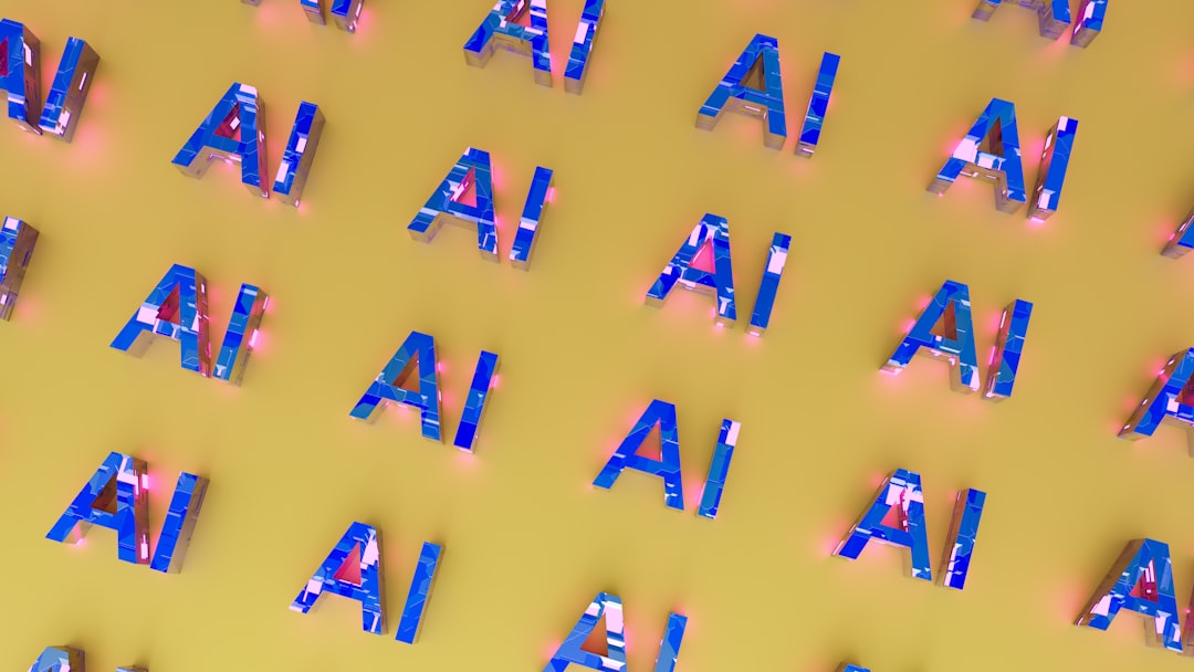 anthropic claude clone - the letters are made up of different colors