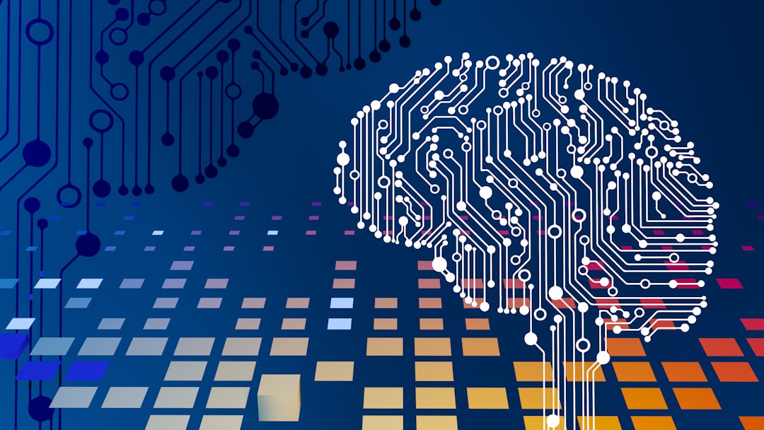 ai in banking - a computer circuit board with a brain on it