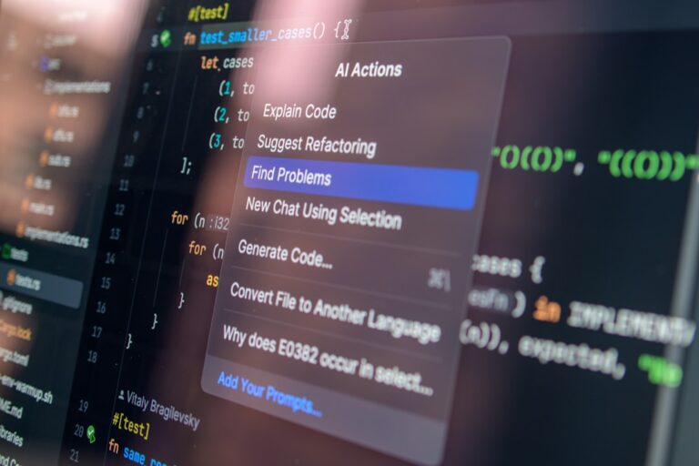 deductive ai acquisition - Computer screen displaying code with a context menu.