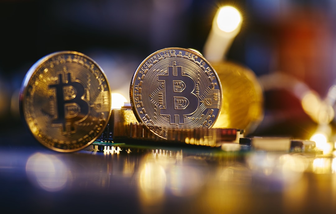 digital euro proposals - two bitcoins sitting on top of each other on a table