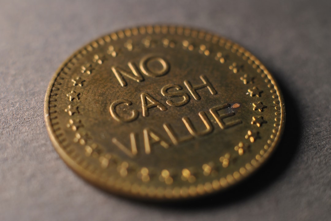 ramp valuation raise - A close up of a coin on a table