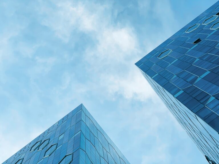 sbti net zero standard - low-angle photograph of two buildings