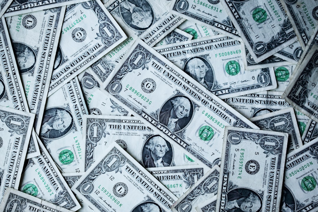 financial mistake - 1 U.S.A dollar banknotes