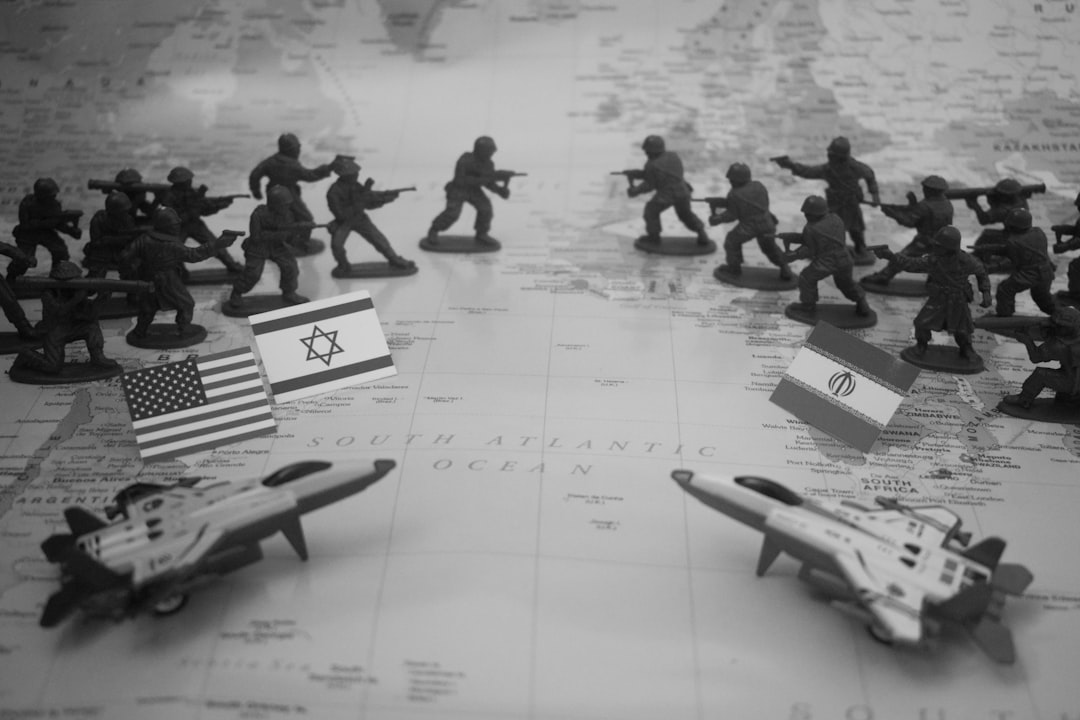 buy space stocks - Toy soldiers and jets arranged on a map