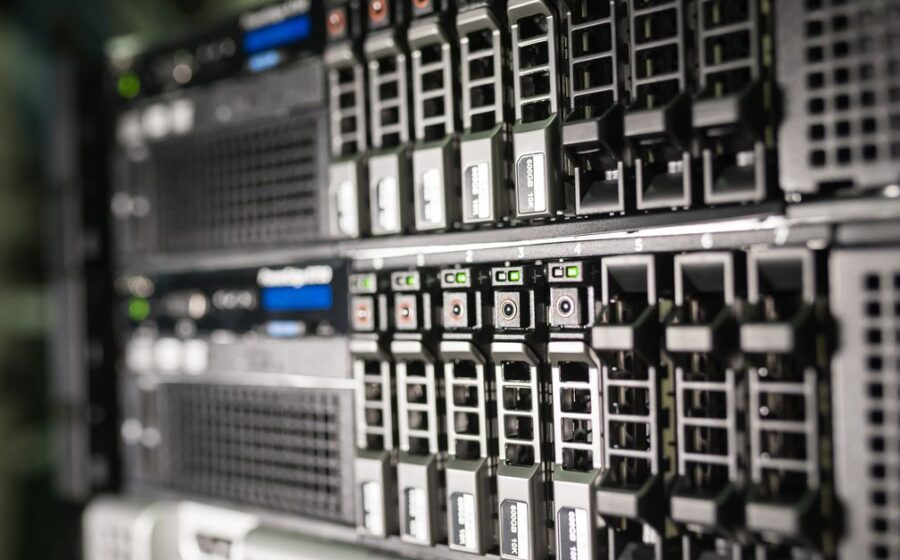 ai data centers - Close-up of server equipment in a modern data center highlighting technology infrastructure.