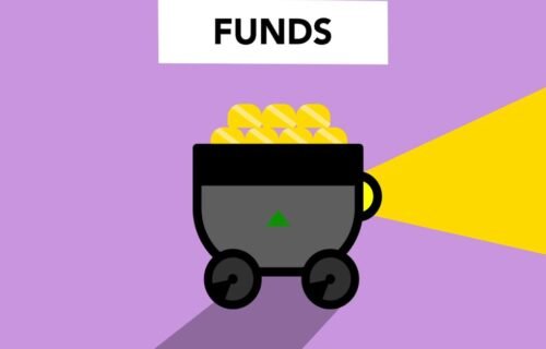 ant international funding - Creative illustration of full trolley with gold representing concept investing in funds and make
