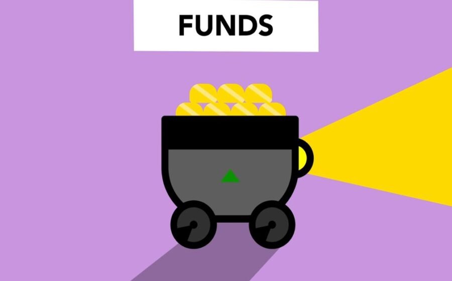 ant international funding - Creative illustration of full trolley with gold representing concept investing in funds and make