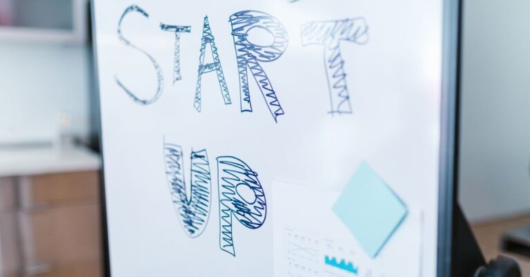 privacy-first ai platform - Creative startup concept handwritten on a whiteboard, symbolizing innovation in business.