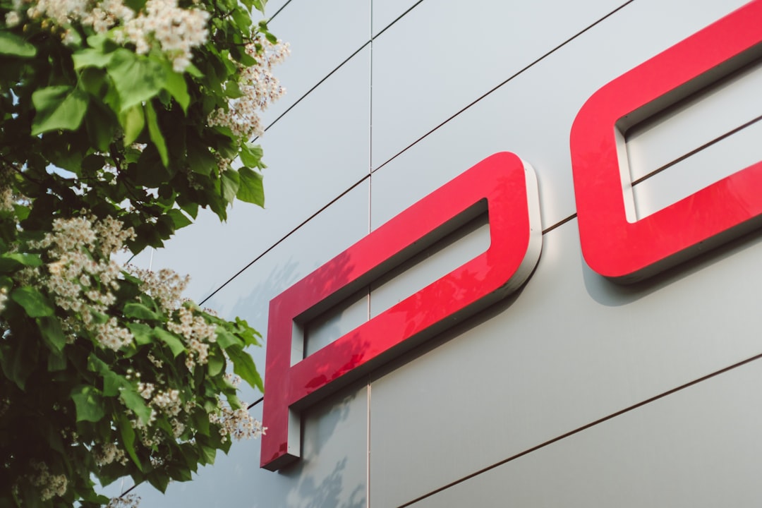 PSD2 open banking regulation - a close up of the letters on the side of a building