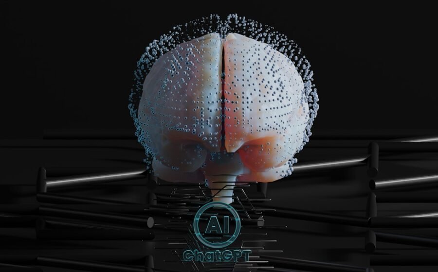 openai price cuts - a computer generated image of a human head