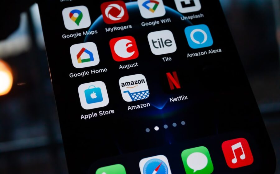 nudify apps purged - iphone screen showing icons on screen