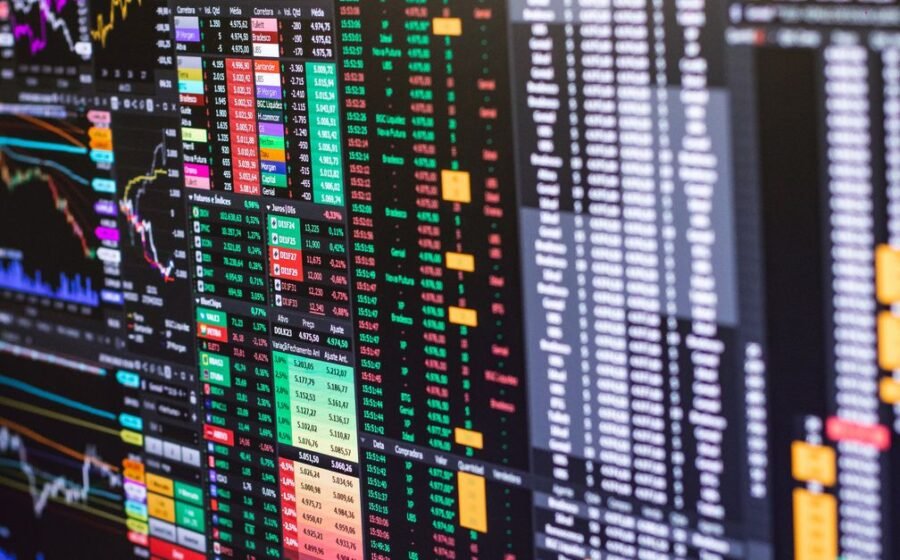 blackrock tokenized fund - Detailed financial trading screen with colorful charts and data representing market fluctuations.