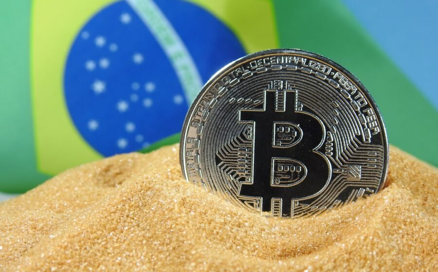 brazil crypto fraud - black and white round ornament