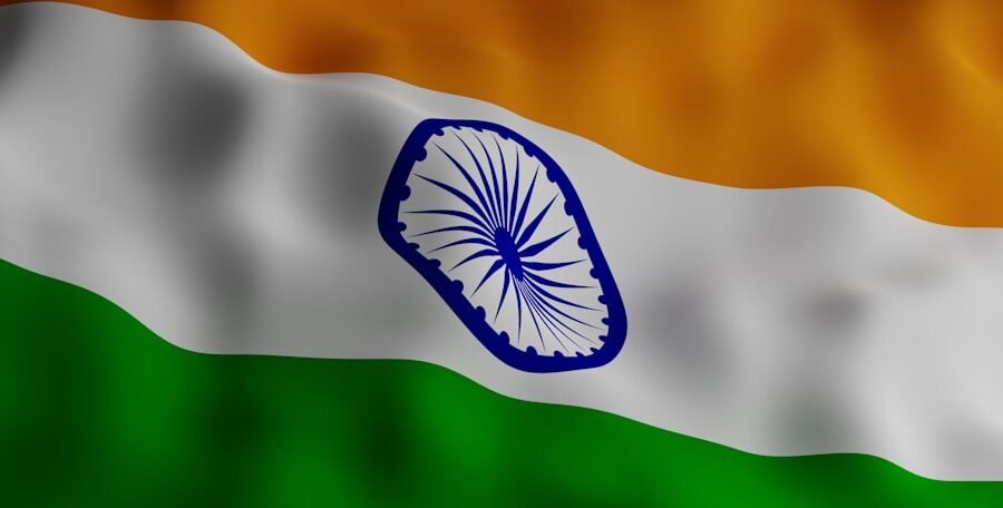 india tokenized bonds - the indian flag is waving in the wind