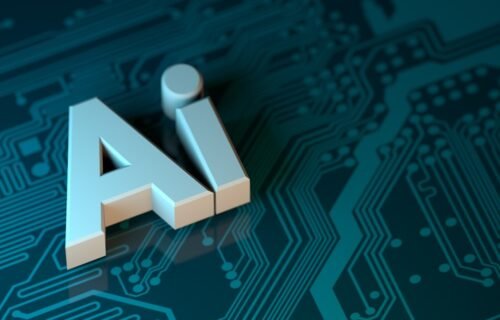deepseek funding round - the letter a is placed on top of a circuit board