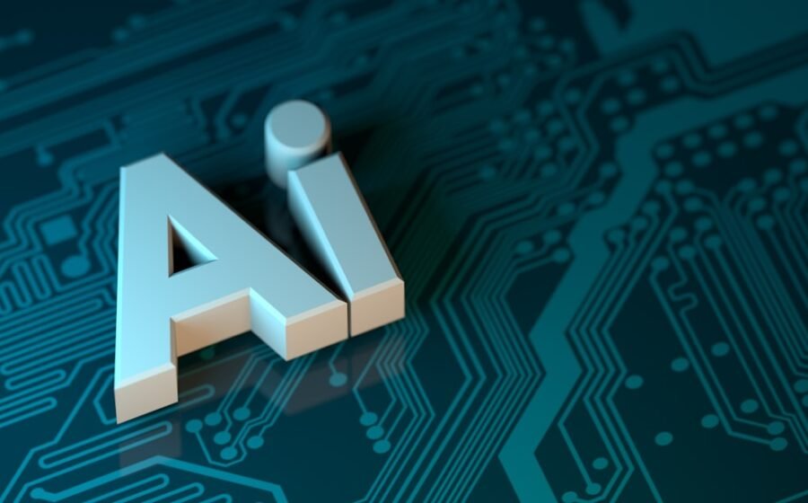 deepseek funding round - the letter a is placed on top of a circuit board