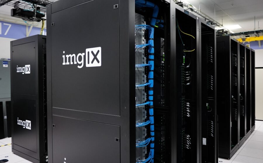 groq funding round - black ImgIX server system