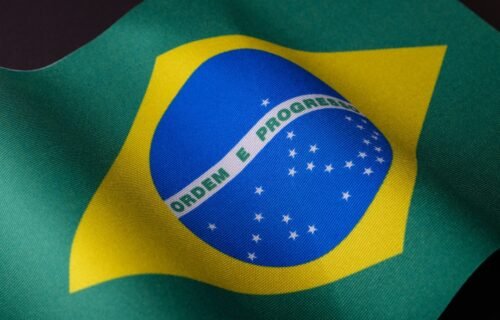 brazil pix export - the flag of brazil is waving in the wind