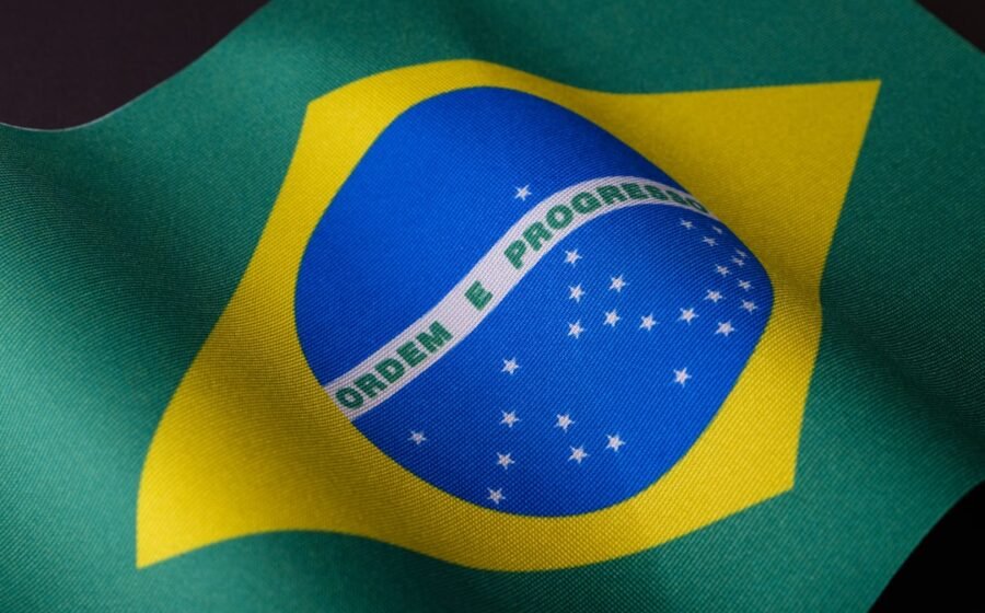 brazil pix export - the flag of brazil is waving in the wind
