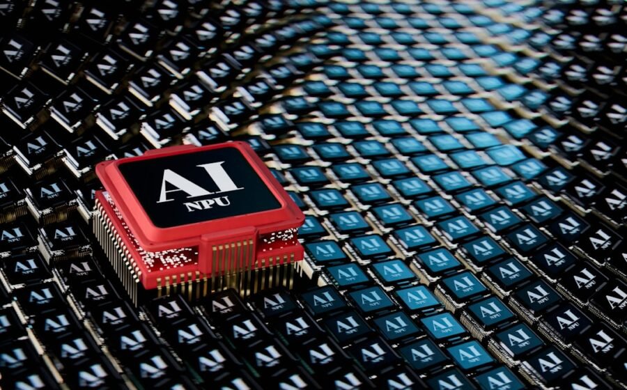 faster ai - A micro processor sitting on top of a table