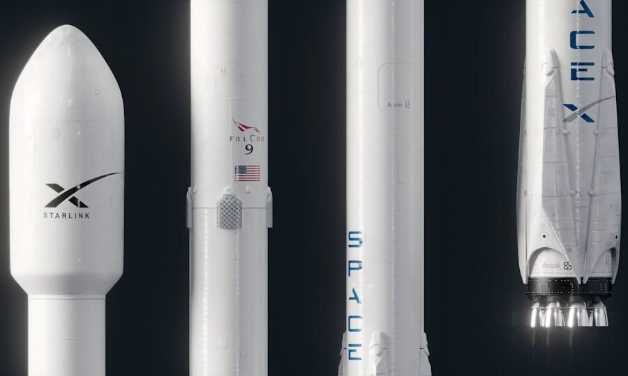 spacex cursor acquisition - a model of a rocket with a smaller rocket next to it