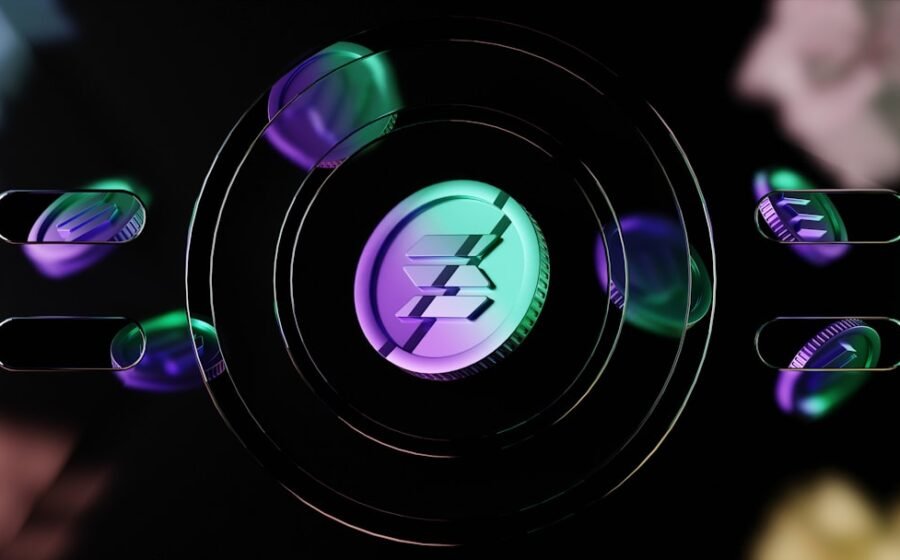 atomic stablecoin settlement - a close up of a logo