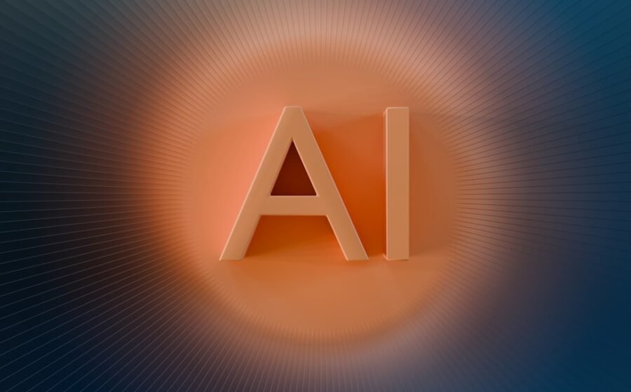 skan ai raises - The letters ai glow with orange light.