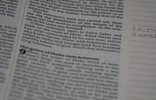 a close up of a page of a book
